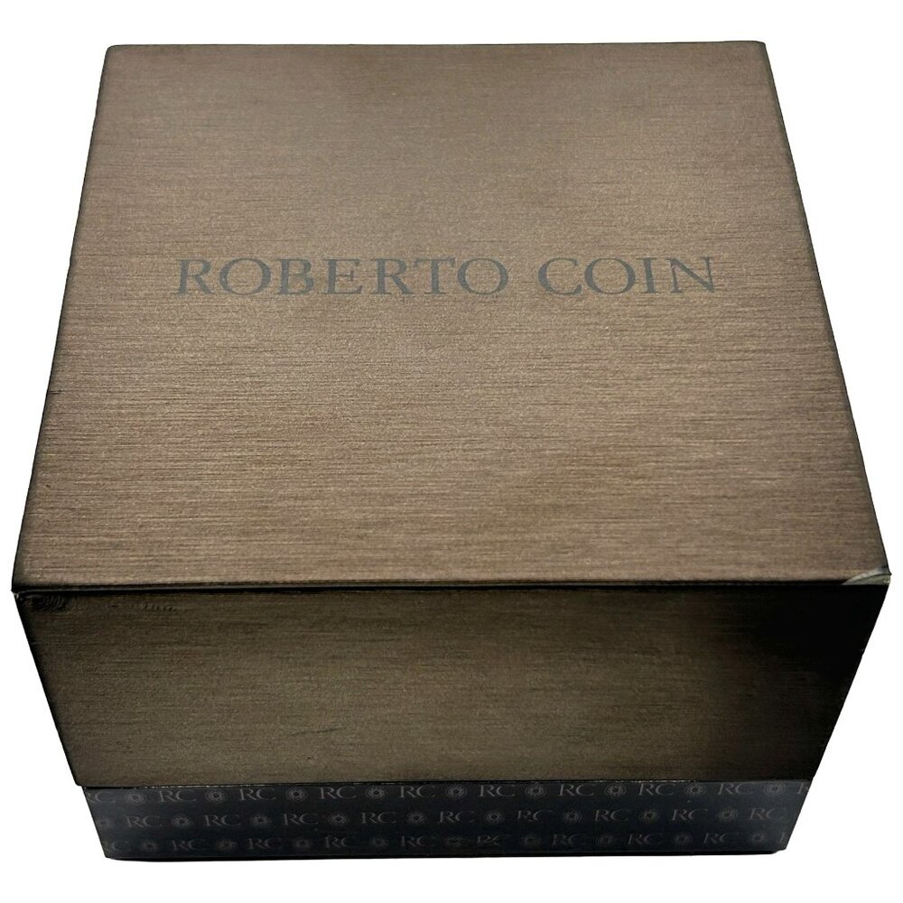 Authentic Roberto Coin Empty Jewelry Box ONLY - Brown, Great Condition